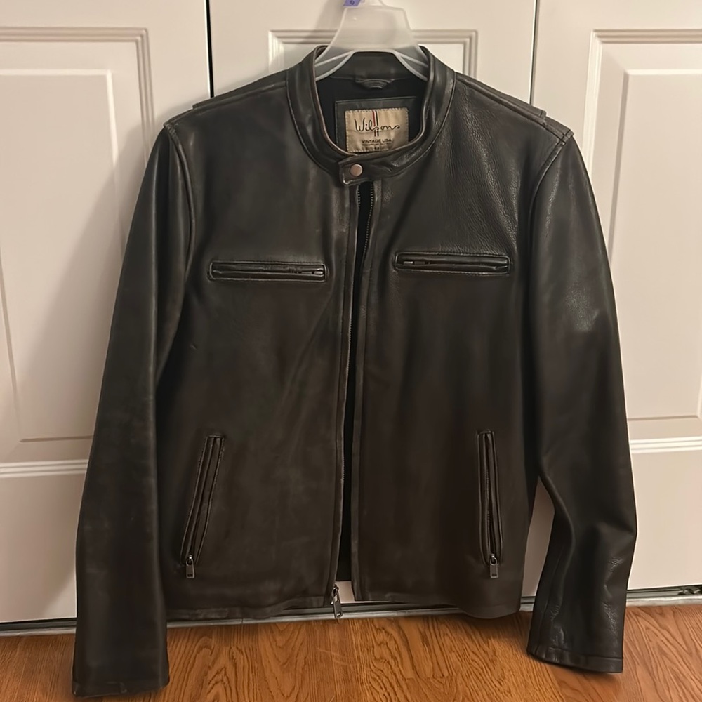 Wilson leather jacket. M. ANY REASONABLE OFFER WILL BE ACCEPTED.